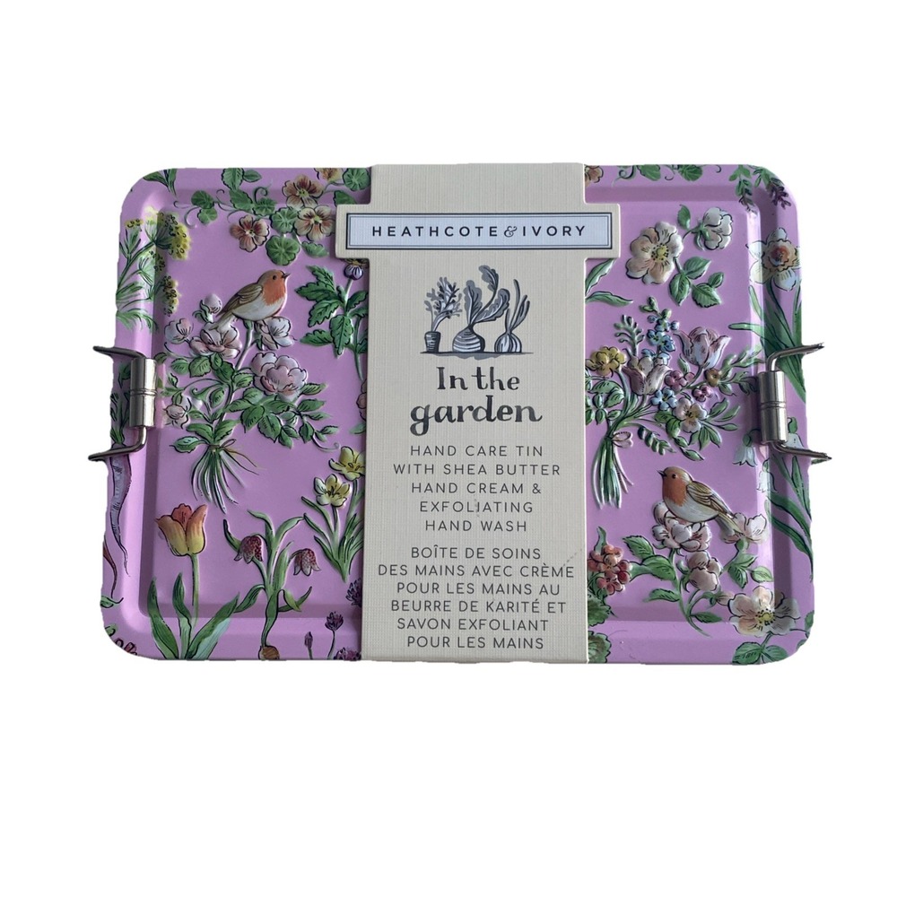 Hydrating & Exfoliating | Hand Care Tin by Heathcote & Ivory – 3.4 + 1.7 fl oz